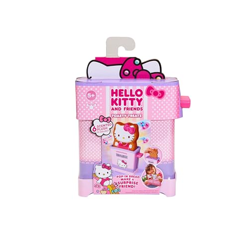 COOKEEZ MAKERY Hello Kitty® and Friends Toasty Treatz Toaster mit duftendem Plüsch | Machen Sie einen weichen und quetschbaren Überraschungs-Plüschfreund | Pop-in-Bread and See A Surprise Plush Pop Up