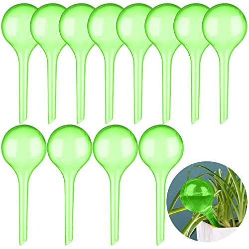12 Stück Große Pflanzen Gießkugeln Pflanzen Bewässerungskugeln Topfpflanzen Selbstbewässerung PVC Bewässerung-Kugeln Wasserspender für Pflanzen (Green)