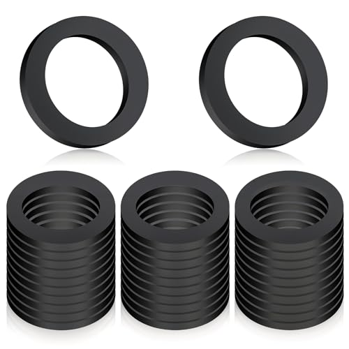 30 Stück Dichtungsringe 1 Zoll Flachdichtungen Dichtung Gummi Wasserhahn Unterlegscheiben Flachdichtung für Dichtung Duschkopf Waschbecken Ablauf Poolpumpe Pool