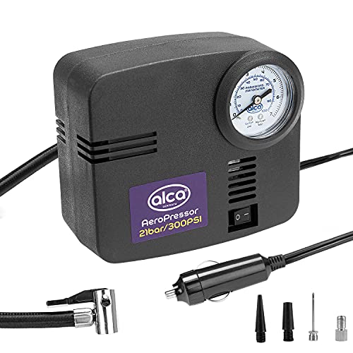 alca® Auto Kompressor mini 12V elektrische Luftpumpe Luftkompressor 21 bar Zigarettenanzünder
