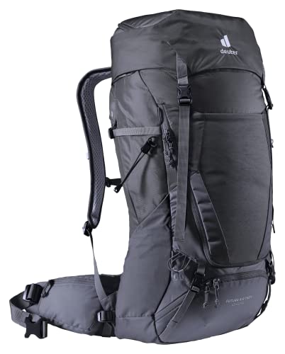 deuter Futura Air Trek 45 + 10 SL Damen Trekking Wanderrucksack, Black-graphite