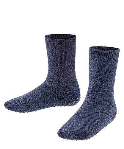 FALKE Kinder Hausschuh-Socken Catspads, Baumwolle, 1 Paar, Blau (Dark Blue 6680), 23-26