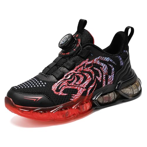 Kinder Sneaker Laufschuhe Mode Jungen Sportschuhe Tigermotiv Turnschuhe Bequem Atmungsaktiv Leicht Outdoor Sport Freizeit Schuhe Joggingschuhe Größe 28-39