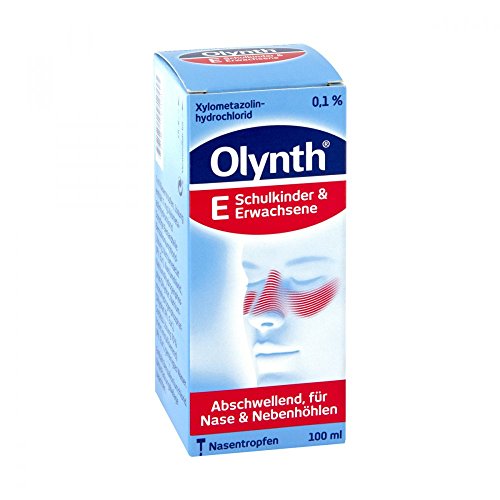 Olynth 0,1% - Abschwellende Schnupfen Lösung für Erwachsene und Schulkinder ab 6 Jahren – 100 ml Nasentropfen