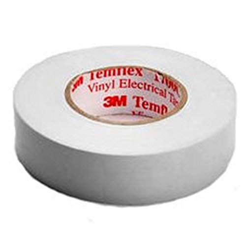 3M Temflex TWEI1925 Temflex 1500 Vinyl Elektro-Isolierband, 19 mm x 25 m, 0,15 mm, Weiß