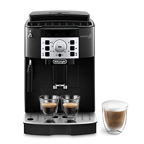 De'Longhi Magnifica S ECAM 22.11.B Perfetto Kaffeevollautomat mit Milchaufschäumdüse, EXKLUSIV BEI AMAZON, Direktwahltasten für Espresso & Kaffee, 2TassenFunktion, 1,8 l Wassertank, schwarz/silber