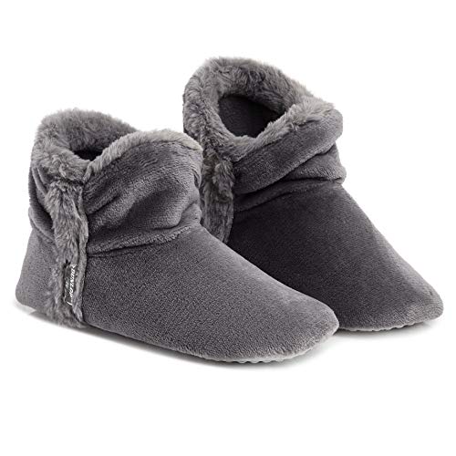 Dunlop . Slipper, Stiefelie Hausschuhe Drinnen Draußen, Geschenk Für Frauen,Dunkelgrau, EU 39