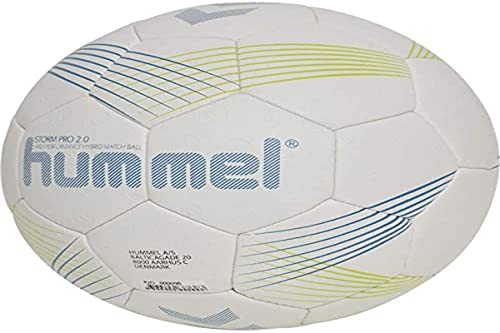 hummel Unisex-Adult Storm PRO 2.0 HB Handball, Light Grey/Blue, 2