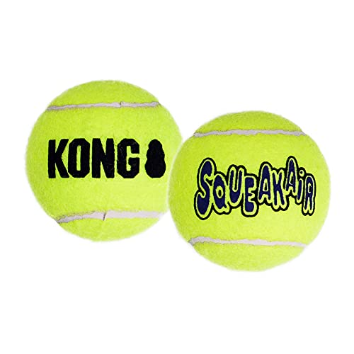 KONG Air Squeakers Tennisbälle, mittelgroß, 6 cm Durchmesser, 3 Stück