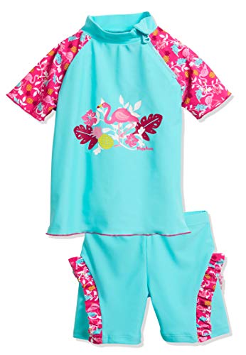 Playshoes Baby - Mädchen UV-Schutz Bade-set Flamingo 461202, 15 - Türkis, 98-104
