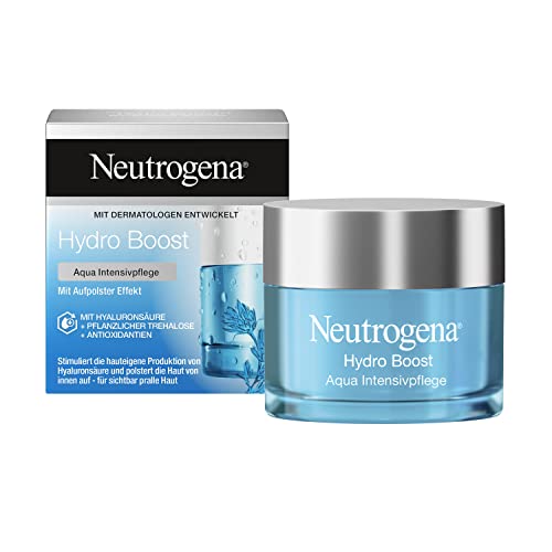 Neutrogena Hydro Boost Aqua Intensivpflege (50 ml), aufbauende Feuchtigkeitscreme und Gesichtspflege Creme, ölfrei