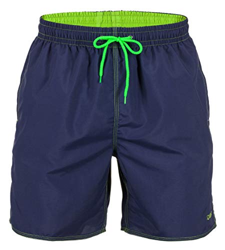 Zagano Badehose Herren Badeshorts, Boardshorts für Männer mit Kordelzug, Badehose, Sporthose, Shorts XL Blau, hergestellt in der EU