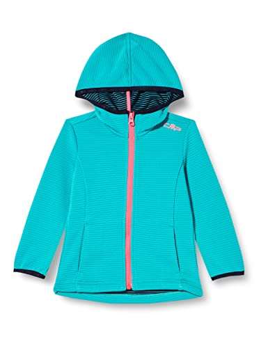 CMP Mädchen Fleecejacke mit Streifen 30M5635 Jacke, Ceramic, 98