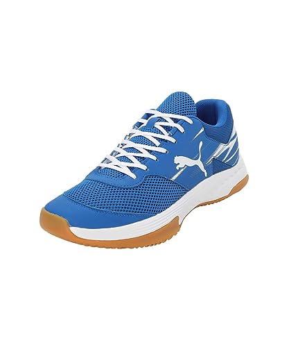 PUMA Unisex Varion Ii Indoor Court Shoe, Team Royal White Gum, 42.5 EU