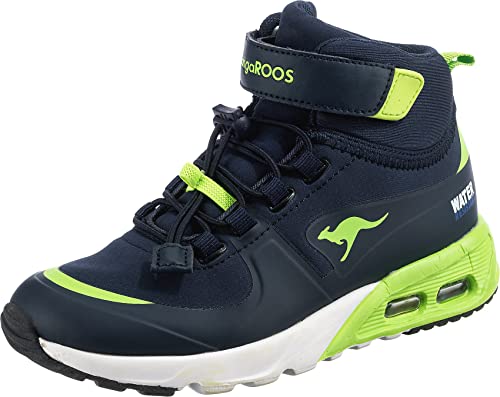 KangaROOS Jungen Kx-hydro Sneaker, Dk Navy Lime, 33 EU