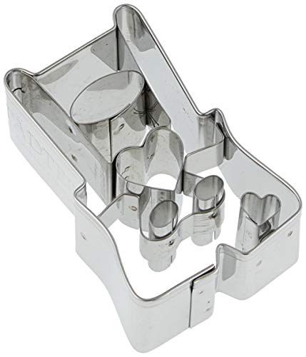 Städter Präge-Ausstecher Lederhose 6 cm Edelstahl, Silber, 6.5 cm