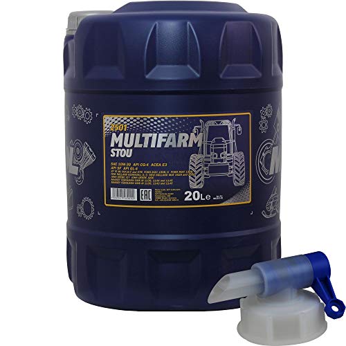 20 Liter MANNOL Motoröl SAE10W-30W Multifarm STOU Engine Oil Öl + Auslaufhahn