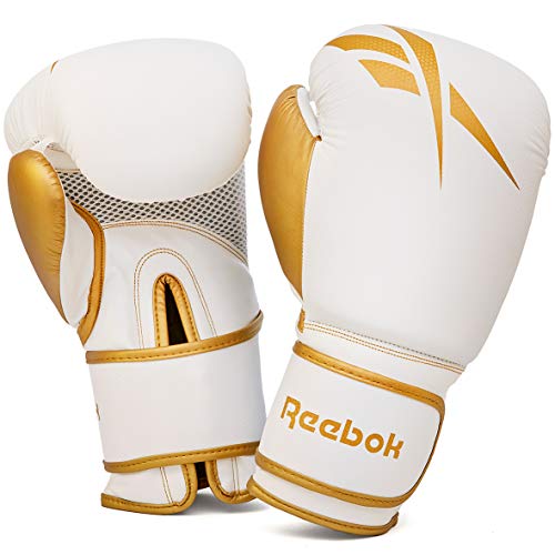Reebok Boxhandschuh, Gold/Weiß, 16oz