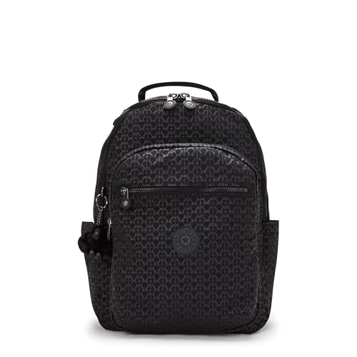 Kipling SEOUL Großer Rucksack, Signature Emb (Schwarz)