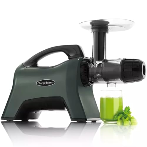 Omega Juicers MM1500 - dreistufige Pressschnecke mit einzigartiger Sellerie Cap für max. Saftausbeute 1,5 L - Ideal für Herstellung von Obst- und Gemüsepürees, Sorbets, Pflanzendrinks, viel Zubehör