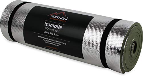 Isomatte Compact Aluminium Thermo Matte Isoliermatte Camping Outdoor leicht Farbe Olive