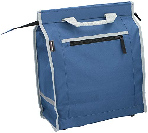 Dunlop - Fahrradtasche - Wasserdichte Gepäckträgertasche mit Fluoreszierenden Streifen - 20L und 34 x 15 x 38 cm - Blau