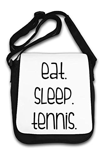 Eat Sleep Tennis Player Slogan Schultertasche
