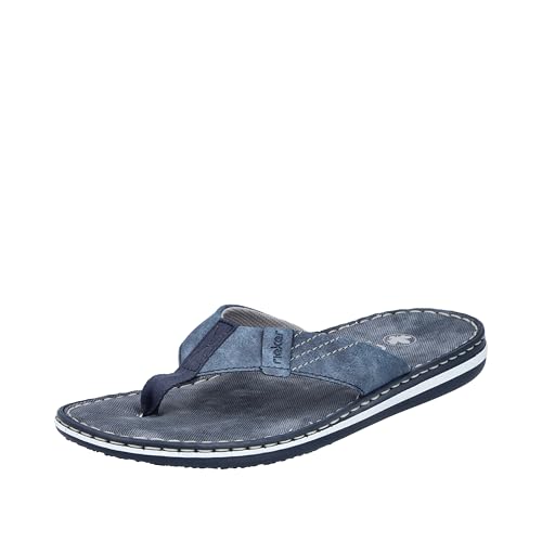 Rieker Herren 21043 Zehentrenner, Blau, 45 EU