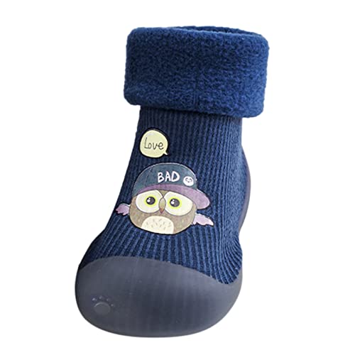 Kinder Sohle Baby Pantoffel Jungen Strumpf Mädchen Gummi Stricken Warme Weiche Feste Schuhe Kleinkind Socken Babyschuhe Baby Monat