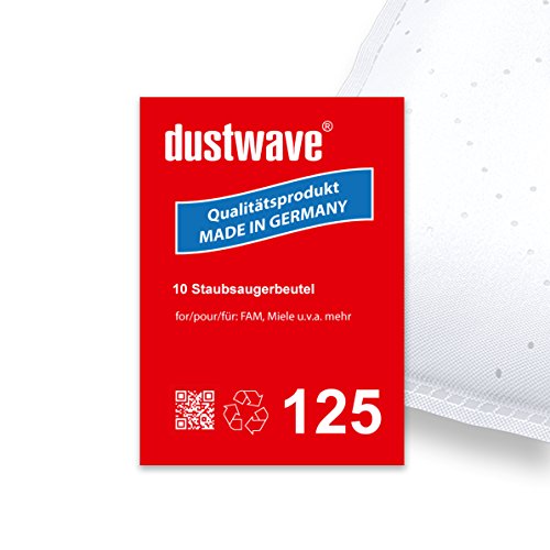Sparpack - 10 Staubsaugerbeutel passend für Miele - S163 Electronic 1400 Staubsauger - dustwave® Markenstaubbeutel/Made in Germany + inkl. Microfilter