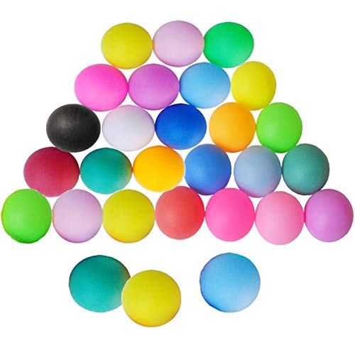 mengger Tischtennisbälle Training Tischtennis Ball 30 Stück Mischfarben Tischtennis-Bälle Tischtennis-Set Dedicated Bälle Trainings Ping Pong-Bälle für Tischtennis-Spieler baelle Ping Pong Bälle