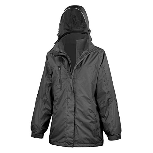 Result Damen R400F 3-in-1 Journey Jacke mit Softshell innen, rot/schwarz, X-Small/Size 8