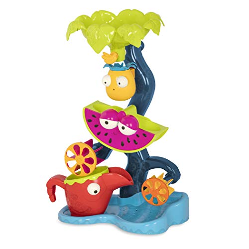 B. toys Badespielzeug Baby Tropische Wassermühle mit Becher – Wasserspielzeug, Badewannenspielzeug, Sandspielzeug – Spielzeug für Kinder ab 18 Monaten