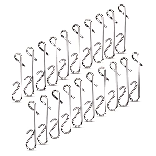 NEU AMZfishing® 20x Knotenlosverbinder Angeln | Knotenlos Schnurverbinder | Schnurverbinder | Angelzubehör | No Knot Connector | Knotenbinder | Angeln Wirbel | Angelzubehör | Angeln Zubehör (20,XL)