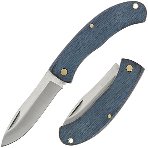 g8ds® Taschenmesser Jagdmesser POCKET Outdoor Jagd Camping Wandern (Blau)