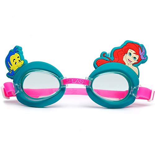 alles-meine.de GmbH 3-D Schwimmbrille/Taucherbrille/Chlorbrille - Disney Princess - Arielle - Kinder von 2 bis 12 Jahre - verstellbar/wasserdicht & ANTI Beschlag - Mä.