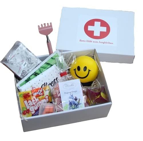 Erste Hilfe zum Jungbleiben - lustiges Geburtstagsgeschenk für Frauen - Geschenke Box Geburtstag Frau