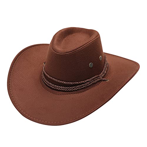 Unisex Cowboy Hut Westernhut Frau Herren Faltbar Strohhut Stroh Western Cowboyhut Sommer Elegante Dame Hüte UV Panama Hut Sommerhut