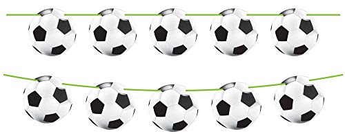 Folat 8714572262071 FußballFan Girlande, Ø 22 cm und Länge 10 Meter