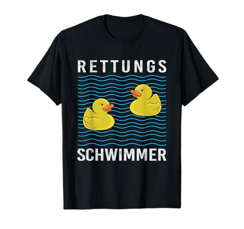 Gelbe Quietscheente Gummiente Rettungsschwimmer Kindheit T-Shirt