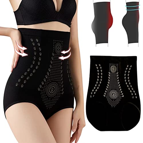 Vertvie Damen Unique Fiber Restoration Body Shaper, Butt Lifter Unterhose Bauchkontrolle Bauchweg Shapewear Stark Formend Hip Enhancer Miederhose(L/XL,Schwarz)