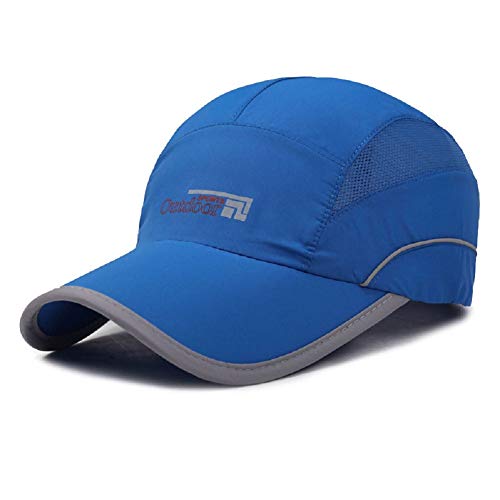 VoilaLove Unisex Baseball Cap Schnelltrocknendes, Luftiges Mesh UV-Schutz im Freien Sonnenhüte Sportkappen für Golf Radfahren Laufen Angeln (O-HimmelBlau)