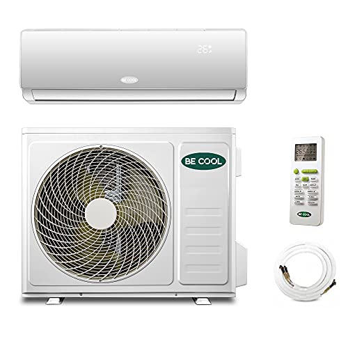 BE COOL Split Klimaanlage Quick Connect, Inverter Klimagerät vorgefülltes Kältemittel R32, 18000 BTU, 64m² Raumgröße, WiFi-Ready, Leise Klimaanlage, Entfeuchtung, Sparmodus, A++, Weiß