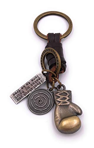 H-Customs Boxhandschuh Boxen Sport Schlüsselanhänger besonderer Anhänger aus Metall Bronze …