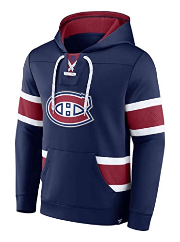 Fanatics - NHL Montreal Canadiens Iconic Exclusive Pullover Hoodie Farbe Blau, Größe 3XL