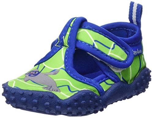 Playshoes Unisex Kinder Aqua-Schuhe Robbe, blau/grün, 26/27 EU