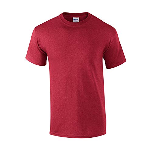Gildan - T-Shirt Ultra - Übergrößen bis 5XL / Heather Cardinal, XXL XXL,Heather Cardinal