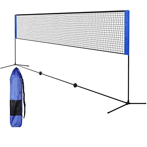 Best Sporting Volleyballnetz Outdoor 4 in 1 I Badmintonnetz 310cm breit I Badminton Netz Garten höhenverstellbar von 90cm - 220cm | Mobiles Volleyballnetz 2m hoch für Badminton, Tennis und Fußball