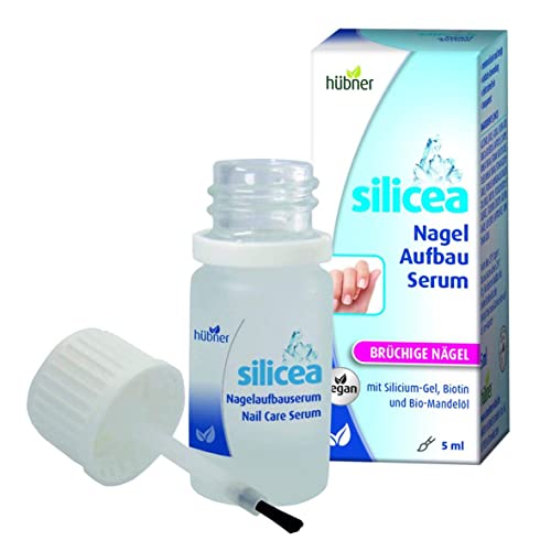 Hübner Original silicea Nagelaufbauserum | Silicium-Gel, Biotin und Bio-Mandelöl für brüchige Fingernägel |starke und kräftige Nägel |vegan|5ml