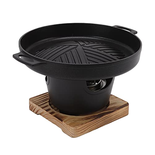 Mini-BBQ-Grill, Rauchfreier Japanischer Tischgrill für Den Innenbereich, Kleiner Grilltopf, Koreanischer Familiengrill, Tragbarer Tischgrill für Camping-Picknick(HN BBQ18D)